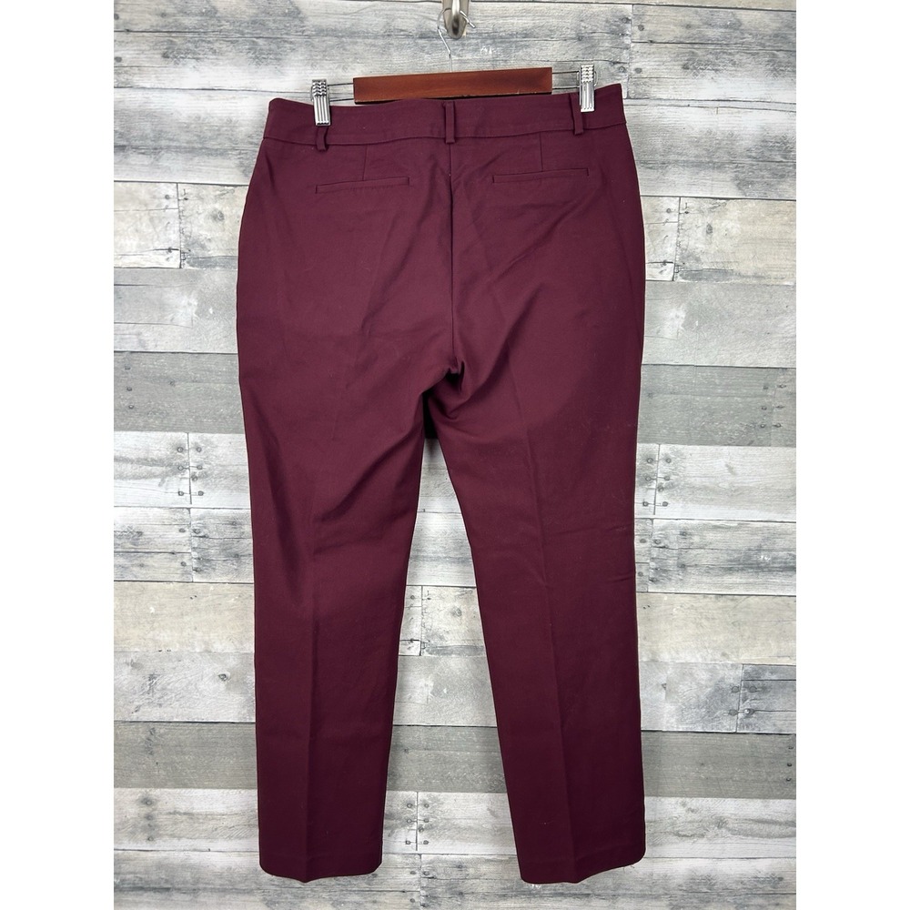 Apt 9 Women's Burgundy Tori Dress Pants 10 - Picture 2 of 8